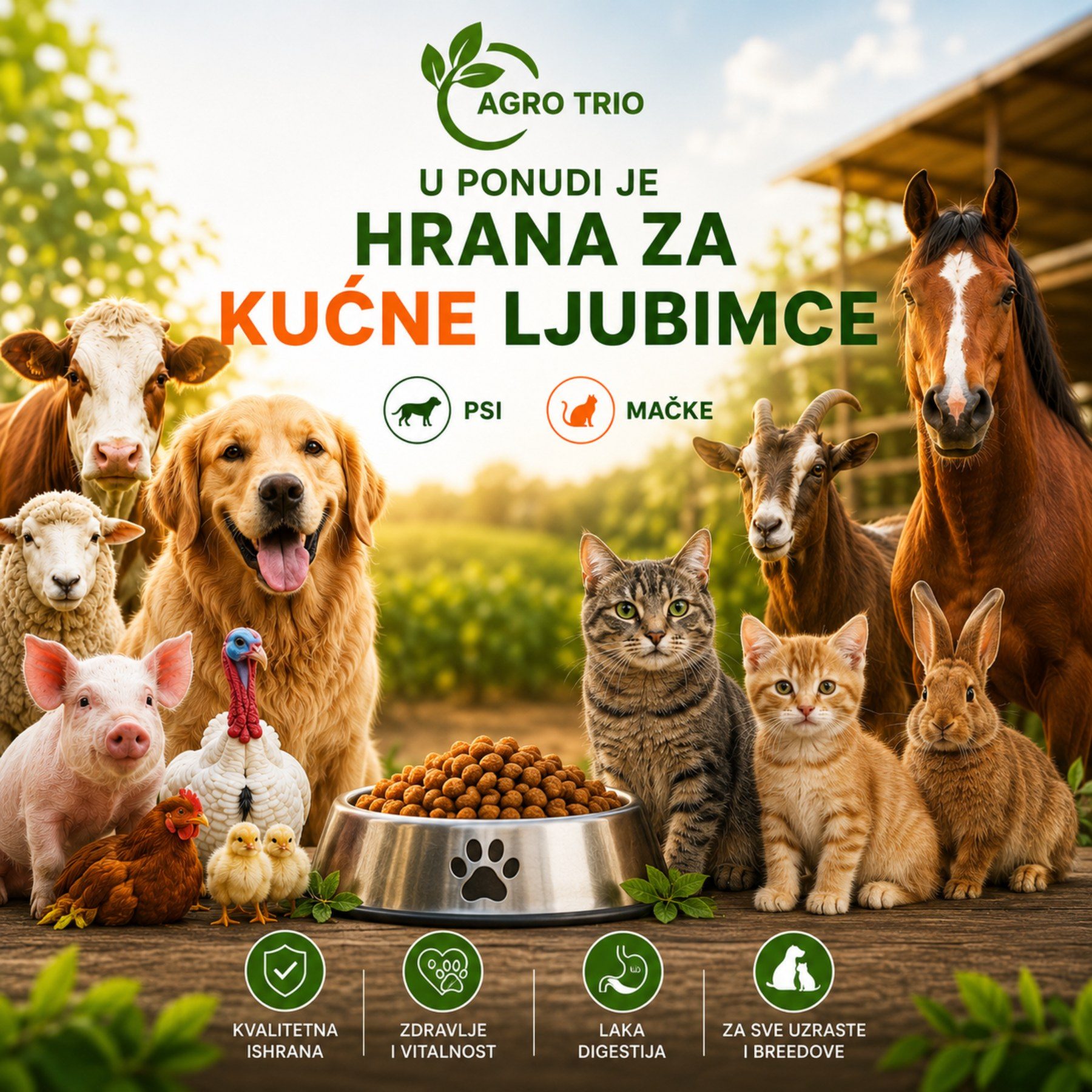 Hrana za pse i mačke — Agro Trio
